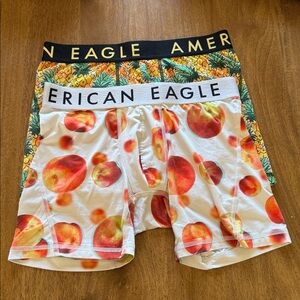 American Eagle Outfitters Pineapple-Print Boxer Briefs - Yellow, Green & Black